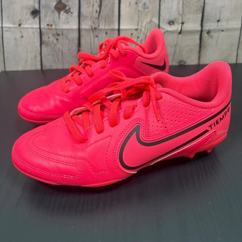Nike Tiempo Legend 9 Academy MG Kids Soccer Cleats Bright Crimson DA1331-600 4Y